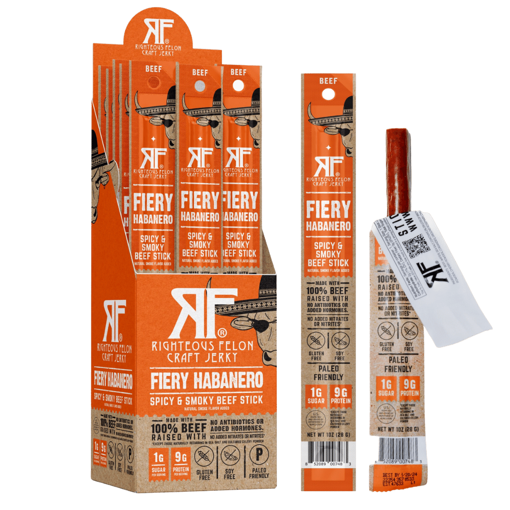 Fiery Habanero Beef Stick (24-Pack)