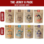 Righteous Felon Premium Beef Jerky Protein Pack | 8 Meat Snacks