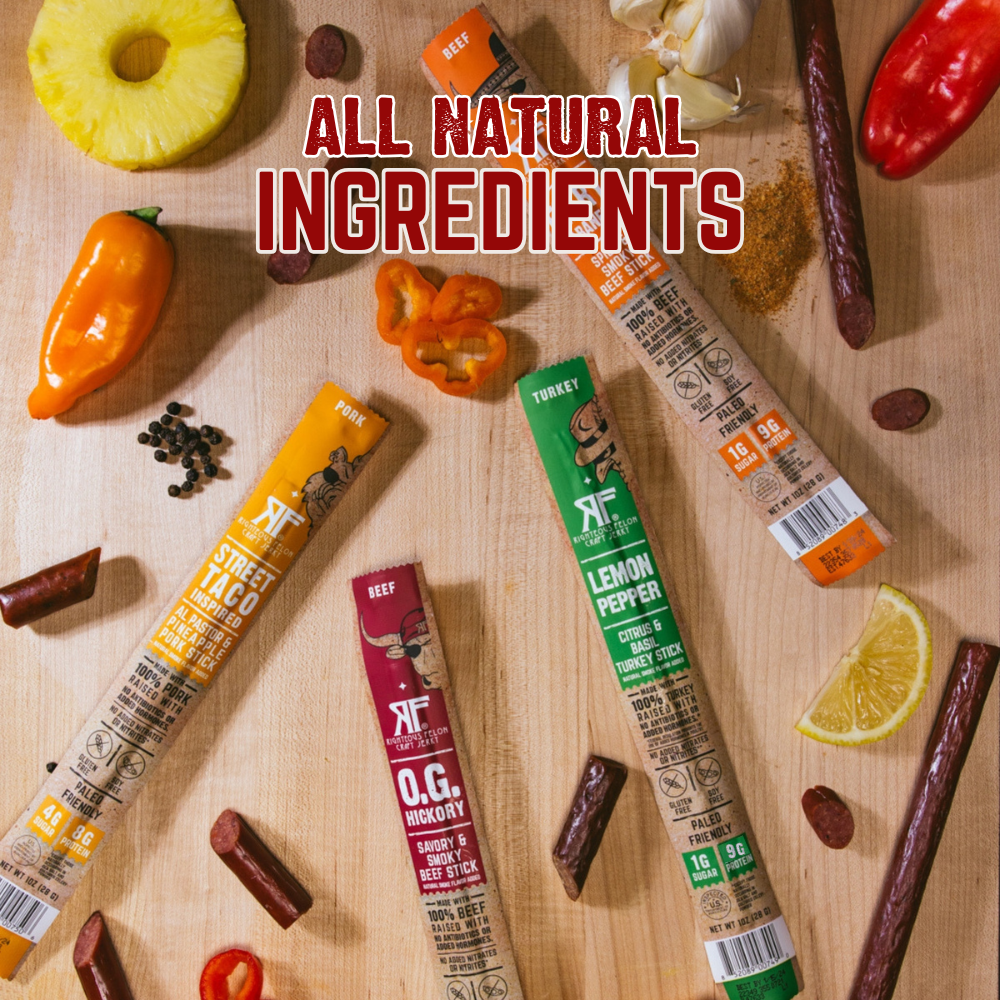 Righteous Sampler Beef Jerky & Meat Sticks (12-Pack)