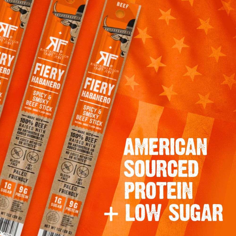 Fiery Habanero Beef Stick (10-Pack)
