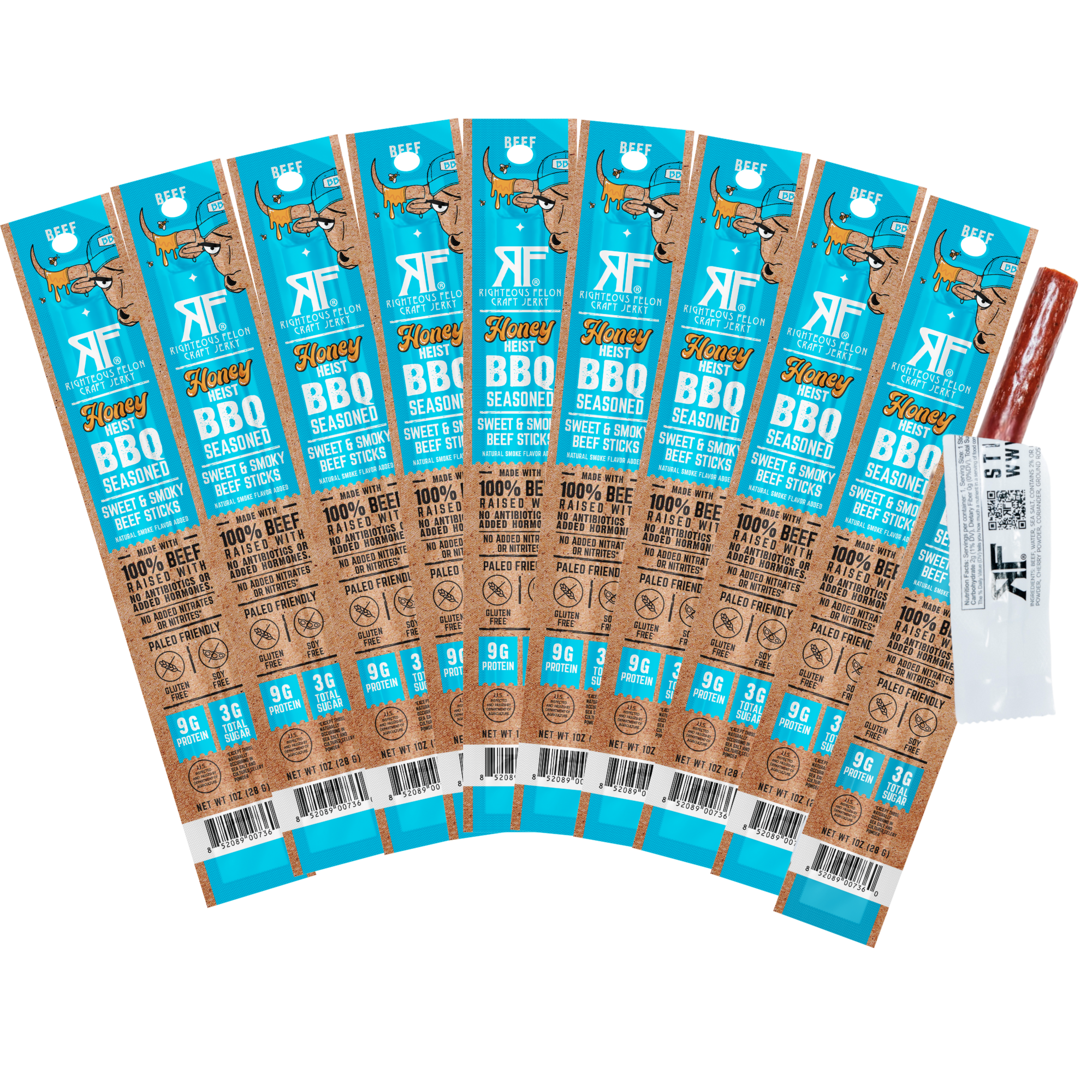 NEW Honey Heist BBQ Beef Stick (10-Pack)