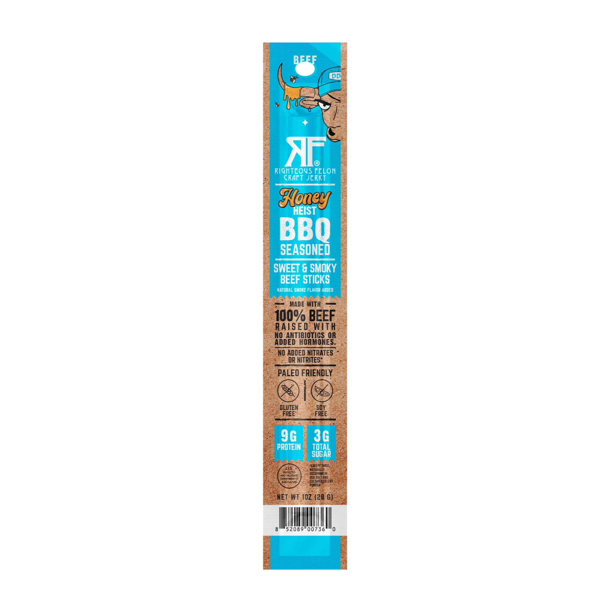 NEW Honey Heist BBQ Beef Stick  (1-Pack) - LIMIT 1 FREE STICK