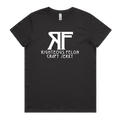Women's Coal Gray & White Basic T-Shirt