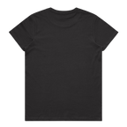 Women's Coal Gray & White Basic T-Shirt