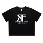 Women's Black & White Classic Crop