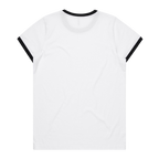 Women's Black & White Ringer T-Shirt