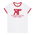 Women's Red & White Ringer T-Shirt