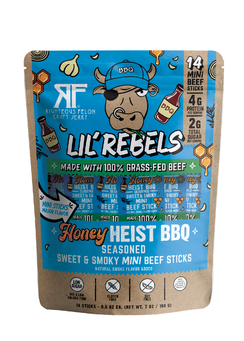 Lil Rebels BBQ Meat Sticks – 14ct