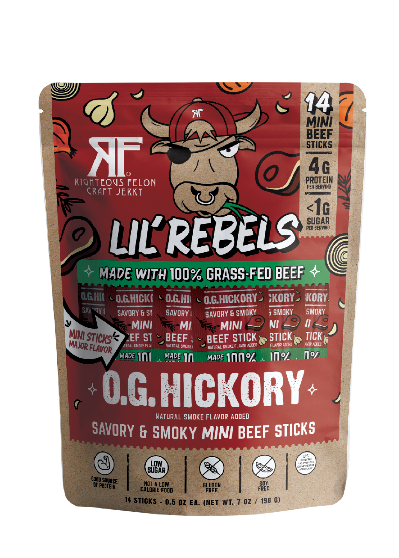 Lil Rebels Hickory Meat Sticks – 14ct pack