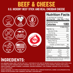 NEW Righteous Felon Beef & Cheese Sticks 3-Pack (1.75oz each)