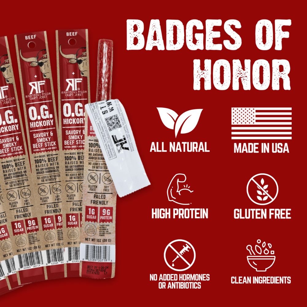 O.G. Hickory Beef Stick (1-Pack) - LIMIT 1 FREE STICK