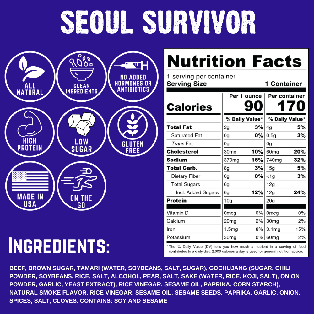 Seoul Survivor Beef Jerky (8-pack)