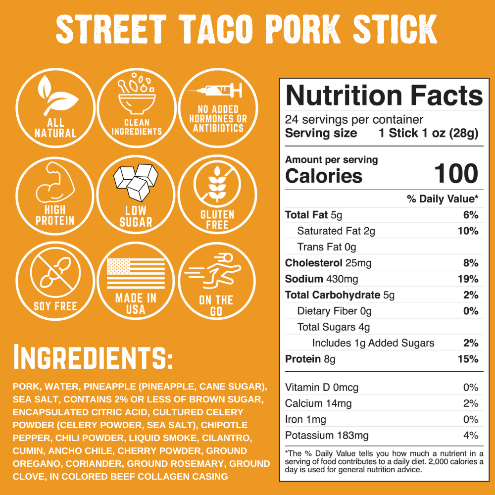 Street Taco Pork Stick (1-Pack) - LIMIT 1 FREE STICK