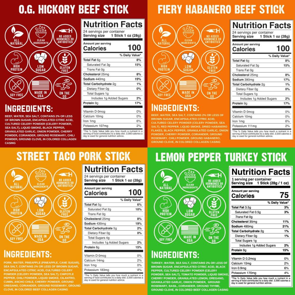 Variety Meat Sticks (24-pack)